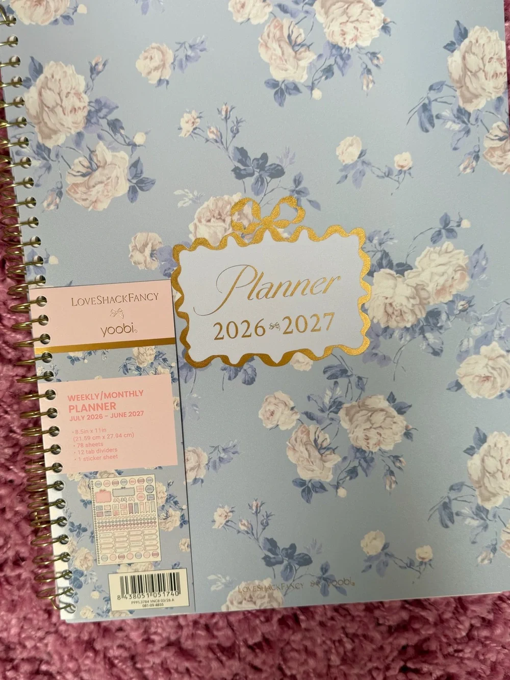 🎀 Target x LoveShackFancy Blue Planner - Brand New with Tags! 🎀